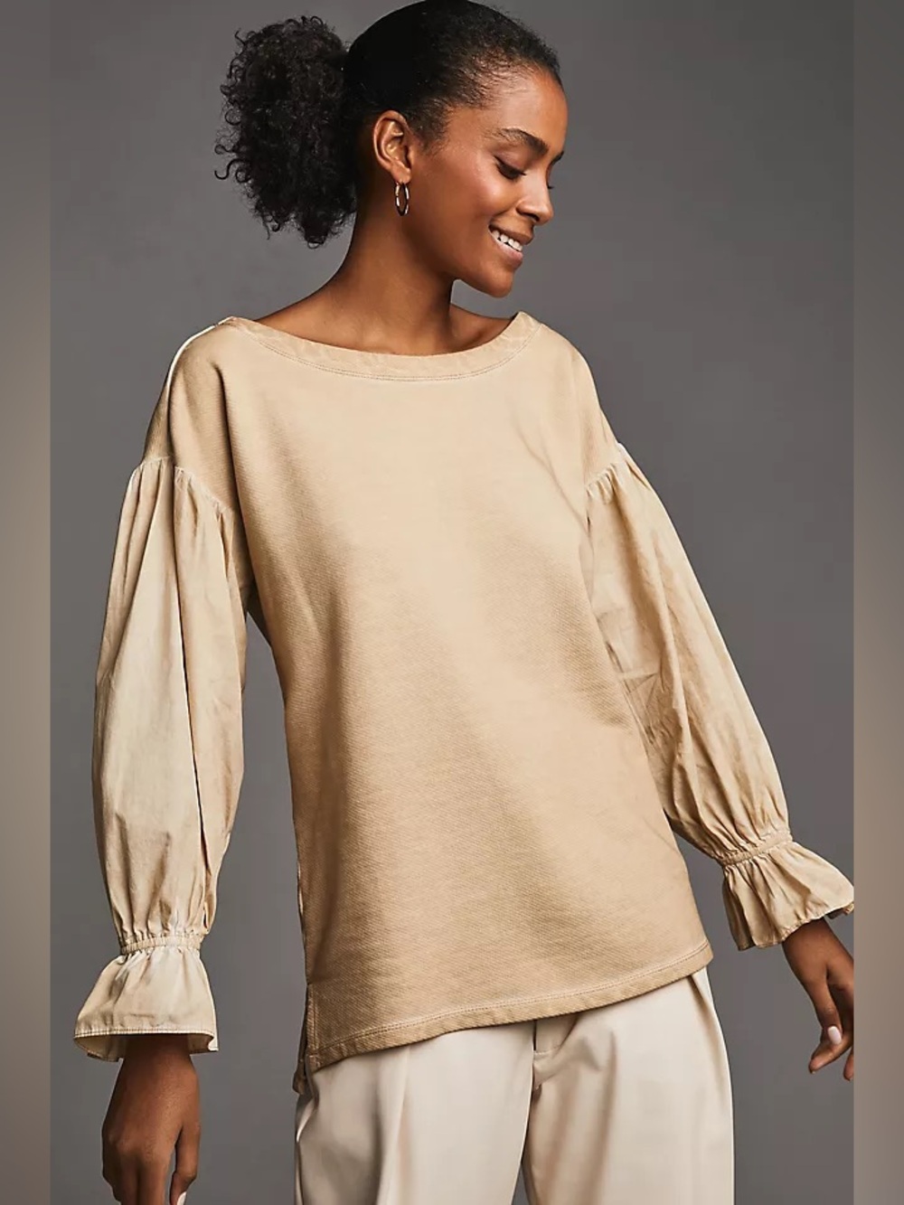 Pilcro Mixed Media Pullover Anthropologie